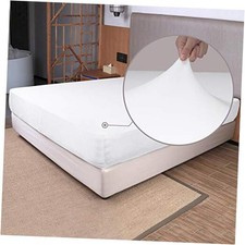 Stretch Twin Fitted Sheet Only - 4-Way Stretchy Twin/Twin XL/RV Twin White