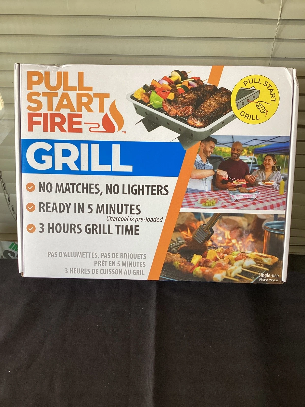 Pull Start Fire Grill Portable Charcoal Cook up to 3 Hours
Opens in a new window or tab