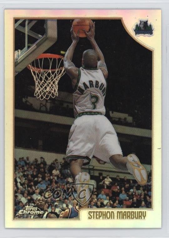 1998-99 Topps Chrome Refractor Stephon Marbury #58