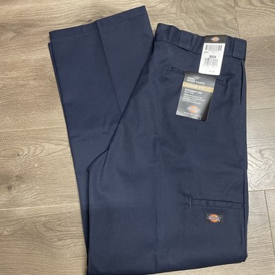 Dickies Pants Mens 38x34 Blue Double Knee Loose Fit Work Uniform Workwear
