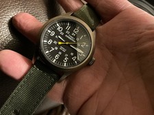 Men's Timex Expedition Scout Watch with New Batt Gray/Black/Green T49961JT NICE!
