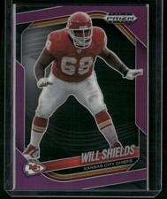 2025 Panini Prizm Black #75 Will Shields Prizms Purple #/99