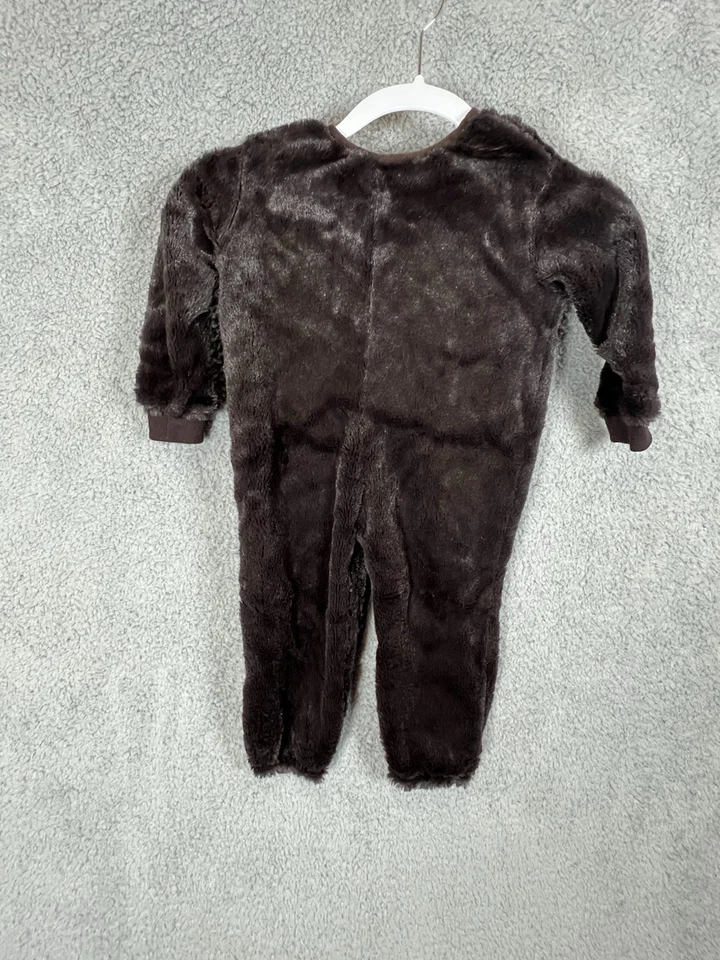 Monkey Costume Halloween dress up Brown Furry Plush 6-18 months - Image 2 of 4