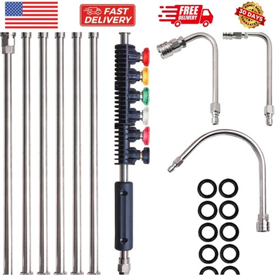 #ad Pressure Washer Extension Wand 10 Pack Power Washer Lance with 5 Atomization... $56.99