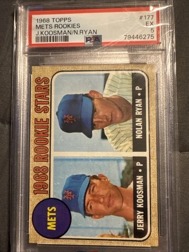 1968 Topps #177 Nolan Ryan RC Rookie PSA 5 EX Beautiful Great Centering