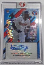 2025 Topps Pristine #PA-AMA Angel Martinez Blue Refractor Autograph 62 /75