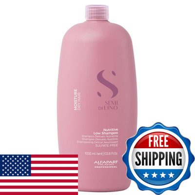 Alfaparf Milano Semi Di Lino Moisture Nutritive Shampoo For Dry Hair - Sulfate