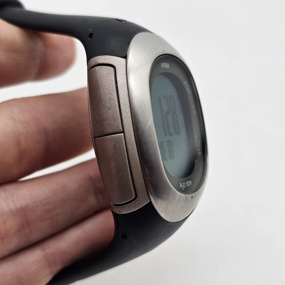 Reloj Pulsera Y2K Nike Para Mujer HRM SM0032 Negro Silicona HR Monitor - Batería Nueva Foto 4 de 4