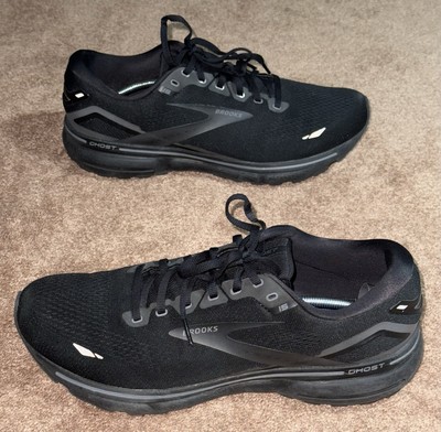 Brooks Ghost 15 Mens Running Shoes Black Black Ebony 1103931D020 Size 11.5 D Brooks Ghost 15 Black Ebony for sale | eBay main image 2