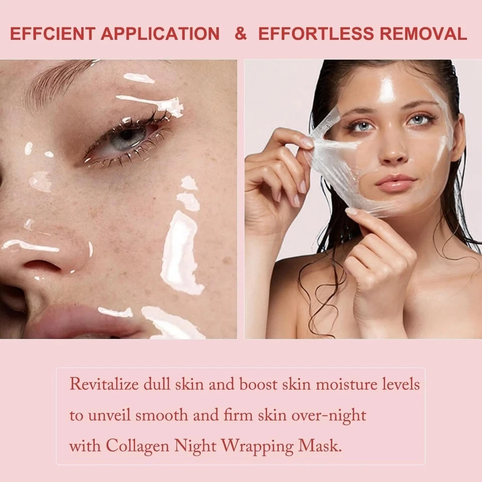2X Collagen Night Wrapping Mask Overnight Peel-Off Mask Facial Moisturizing Mask - Image 3 of 4