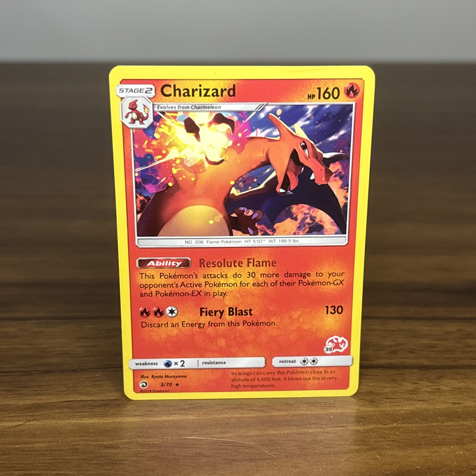 Charizard 3/70 Dragon Majesty Battle Academy Rare Non Holo Pokemon Card