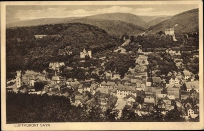 Ak Sayn Bendorf Rheinland Pfalz, Panorama - 2501568