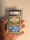 Pokémon Squirtle 093/130 Base Set 2 Regular Common 40 HP English 2000 CGC 8