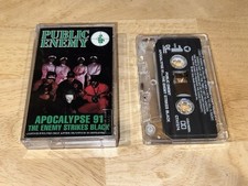 PUBLIC ENEMY - APOCALYPSE 91 THE ENEMY STRIKES BLACK Cassette Hip Hop Rap Works