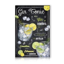 Aluminum Cocktail Sign 30x20cm Waterproof Recipe Decor Sign RV003-13 Gin...