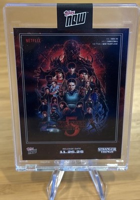 Stranger Things Season 5 2025 Topps Now #STRA Poster Card | eBay