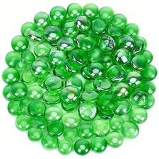 1-5 lbs green glass beads for fireplaces, out...