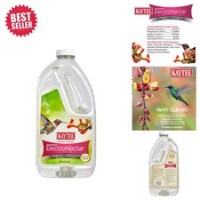 Kaytee Hummingbird ElectroNectar - Natural, Ready to Use Nectar in 64 Oz Bottle