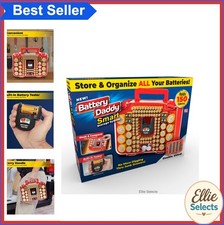 Battery Storage Case Organizer 150 Batteries Double Sided Built In Tester With