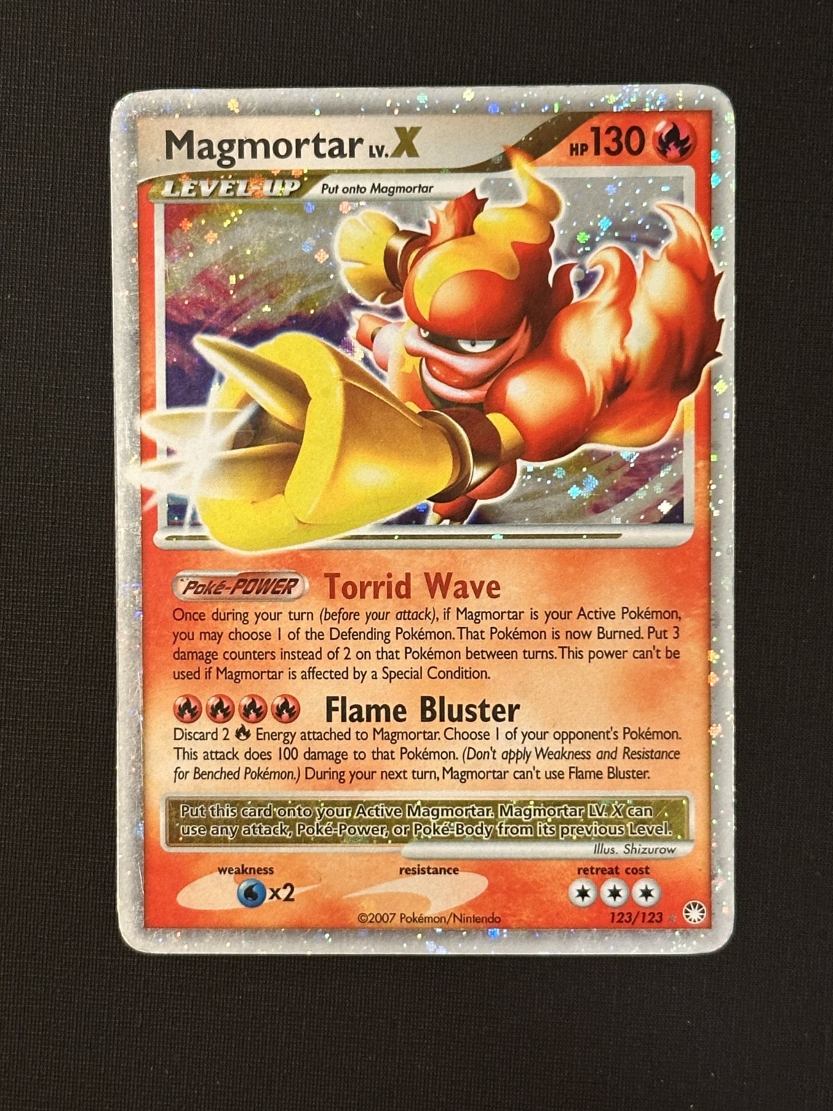 Magmortar Lv.X - 123/123 - Pokemon Mysterious Treasures Ultra Rare LP