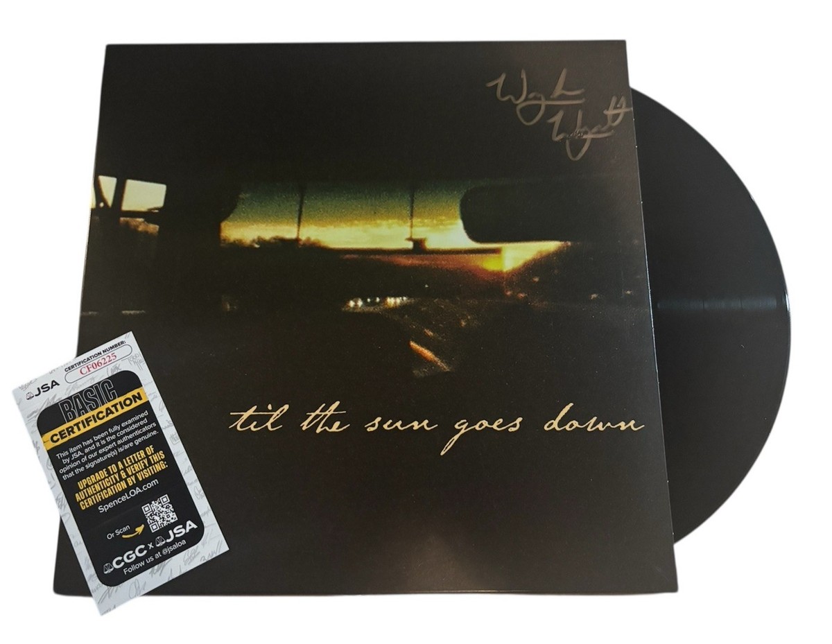 WAYLON WYATT SIGNED TIL THE SUN GOES DOWN JSA COA vinyl lp record