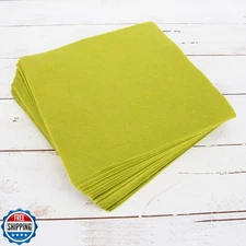Threadart Premium Felt Sheets - 50 Sheets - 12" x 12" - Moss Gree
