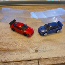 Hot Wheels '00 Mitsubishi Lancer Evo & '95 Eclipse - Mint - w/protector