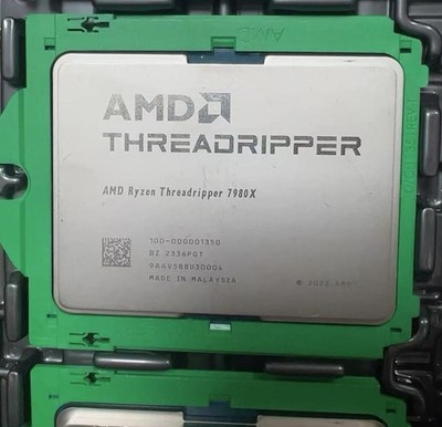 AMD Ryzen Threadripper 7980X CPU 5.1GHz sTR5 64 cores 128 threads Processor