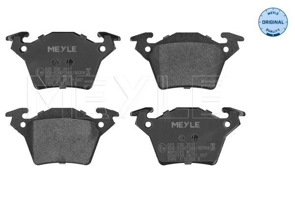 Plaquettes de frein Meyle 025 230 2017, qualité premium Mercedes-Benz