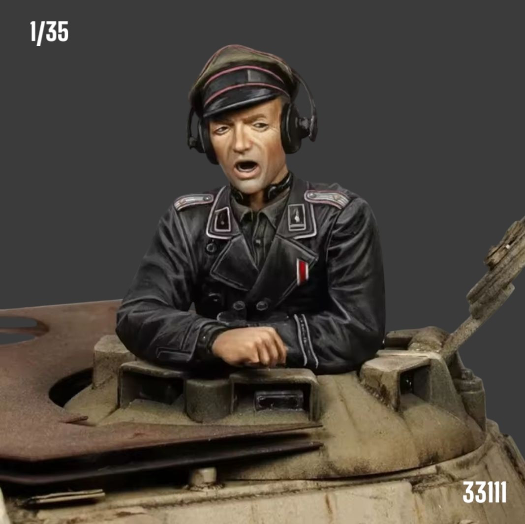 1/35 Resin Figure German Panzer Tank Commander Cupola Full Fig