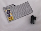 Gi Joe Cobra 1987 Techno Viper: file card / filecard and backpack ORIGINAL