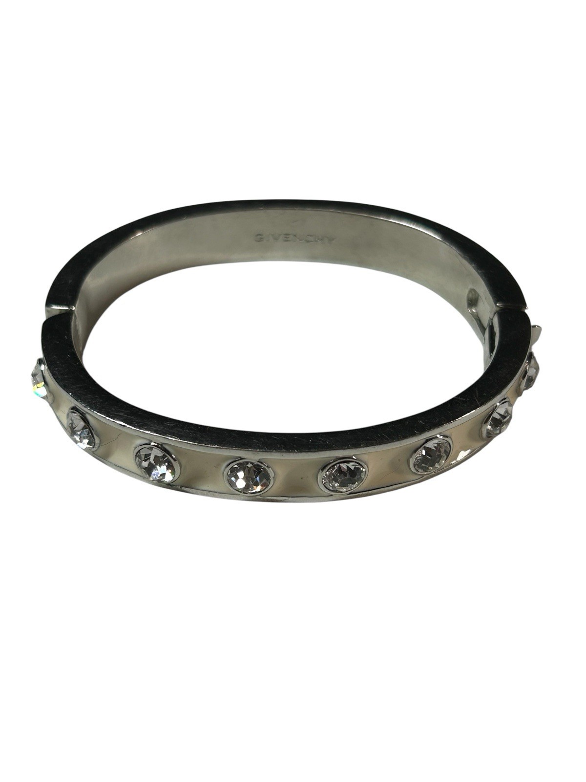 Givenchy Crystal Rhinestone Hinge Bangle Bracelet… - image 5