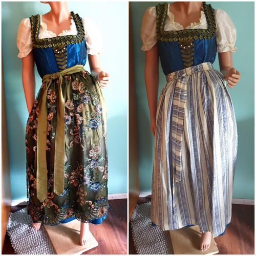 Dirndl-Kleid Gr. 38 mit Bluse und zwei Schürzen v. Tramontana