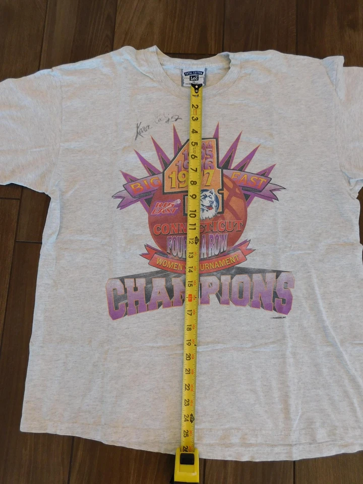 Vintage UConn Women Huskies Shirt Mens XL NCAA Basketball Big East Champions 90s - Image 4 of 4