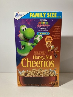 Super Mario Galaxy Yoshi Honey Nut Cheerios (FAMILY SIZE) | eBay