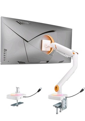 ARES WING Monitor Arm for 17''-49'', Ultrawide Single Monitor Mount Holds up to 44