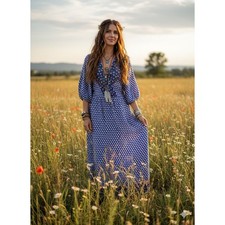 Alexia Admor Jillian Long Sleeve Maxi Dress Large *no belt