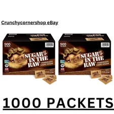 Sugar in the Raw Natural Cane Turbinado Sugar (4.5 g., 1000 pk.)