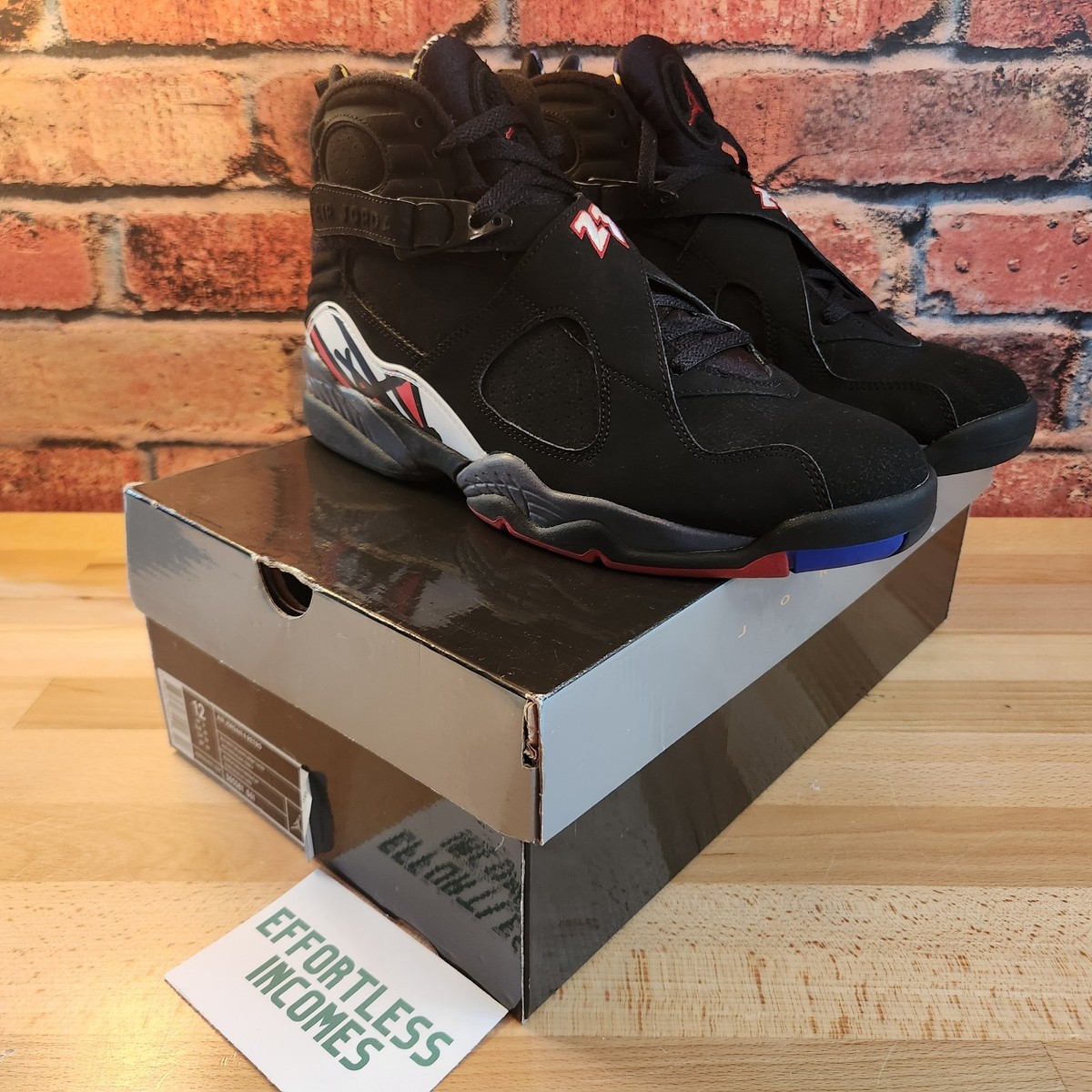 シューズ(男性用) AIR JORDAN 8 RETRO US12 30cm Preowned Nike Air Jordan 8 Retro 