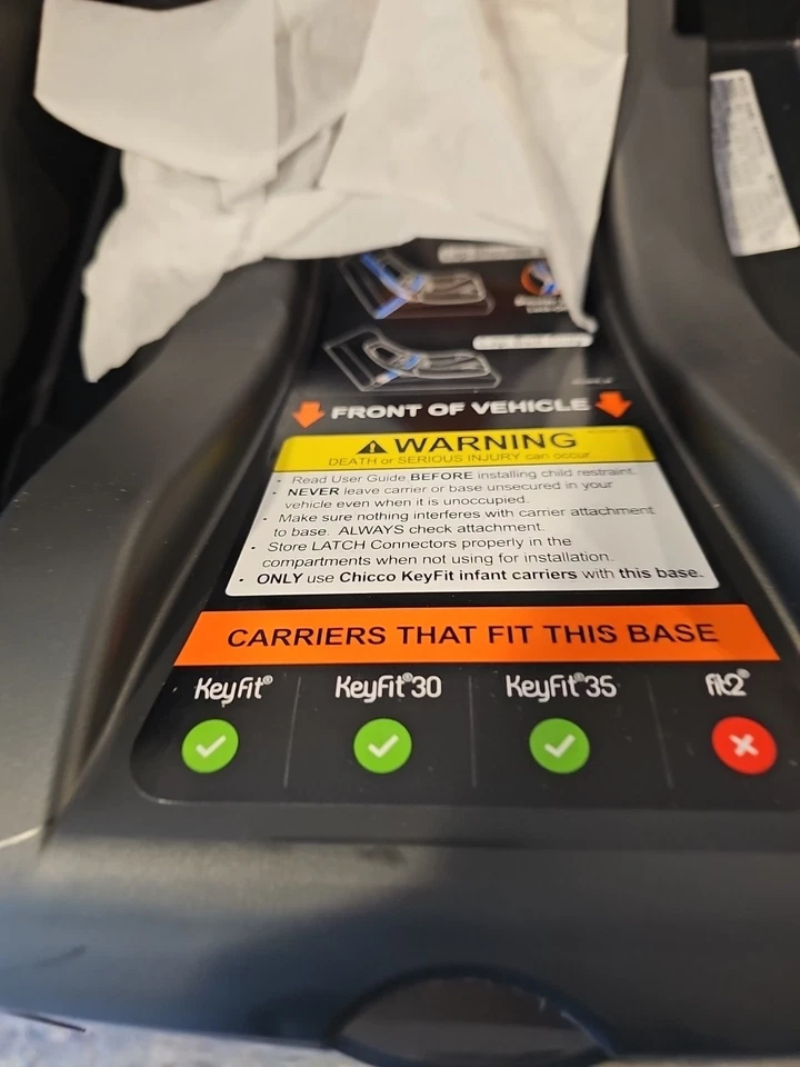 Asiento de coche infantil Chicco KeyFit 35 cremallera Cleartex, ceniza ¡Nuevo! Foto 3 de 4