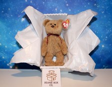 Ty Beanie Baby Curly Bear 12 April 1996 with Tag. Boxed & Gift-ready