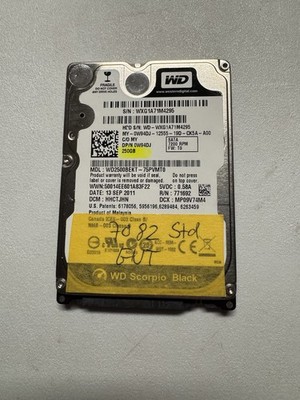 Western Digital Scorpio Black 250GB,Intern,7200RPM