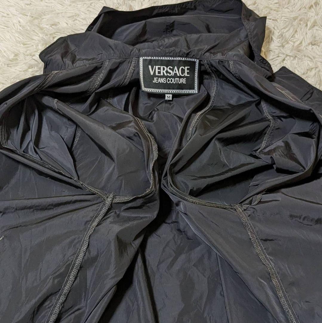 VERSACE Jeans Couture Nylon Jacket Black Size M Medusa Back Logo Used From Japan thumbnail 14