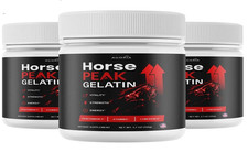 (3 Pack) Horse Peak Gelatin Advanced Male Health Support Supplement Powder