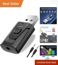Portable Bluetooth 5.0 Audio Adapter - Automatic Hands-Free Kit for All Devices