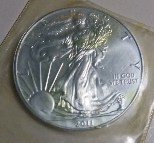 1 TROY OUNCE  2011 AMERICAN EAGLE .999 FINE SILVER WALKING LIBERTY COIN BU US