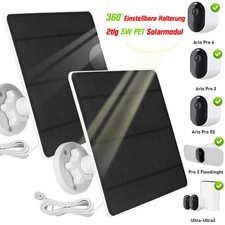 2X 360° Einstellbare Solarpanel für Überwa...