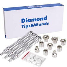 Dermabrasion Replacement Tips 9PCS Microdermabrasion Tips and 3Wands with Filter