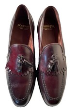 Vtg Bostonian Windsor Burgundy Shell Cordovan Tassel Loafers Men’s 10.5 B/AA NEW