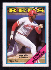 1988 O-Pee-Chee #315 Dave Parker Reds A's HOF French/English Card NM/MT to MINT